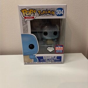 Funko Squirtle Diamond Collection Glitter Blue & Cream Pop! Vinyl